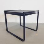 Vintage Zwart Metaal Bijzettafel Mimi Set Nesting Tables '80 thumbnail 16