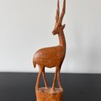 Houten Antilope, Mid Century thumbnail 2