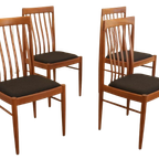 Set 4 Bramin Eetkamerstoelen Stoelen 'halgarde' Vintage thumbnail 5
