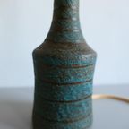 Vintage Keramiek Tafellamp Lamp Turquoise Zwart thumbnail 8