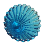 Prachtige Blauwe Glazen Vaas Ca 1930 1940 Art Deco thumbnail 4