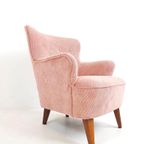 Vintage Artifort Theo Ruth Fauteuil | Roze Rib Easy Chair thumbnail 5