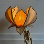 Quanyin Chinese Lamp Met Lotus Kap Vintage thumbnail 2