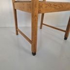 Amsterdamse School Stoel Eiken Biezen Zitting. thumbnail 9
