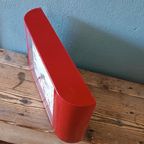 Retro The Metro Newgate Wandklok, Rood thumbnail 7
