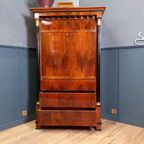 Antiek Franse Empire Klepsecretaire thumbnail 3