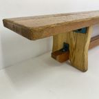 Vintage Wooden School Bench , 1970’S thumbnail 7