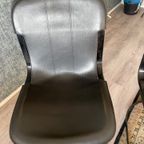 4X Willy Rizzo “All-Black” Chairs For Cidue, Ca 70S thumbnail 12