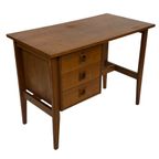 Vintage Bureau Jaren 60 Compacte Werkplek Teak Design thumbnail 5