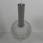 Vintage Hanglamp Met Glazen Kap Met Bubbelpatroon, Jaren 60 thumbnail 12