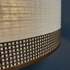 Bamboo Look Floorlamp Large White Shade thumbnail 2