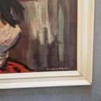 Vintage Schilderij Druk H.walter Retro Print Zigeunerin thumbnail 6