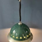 Grote Groene Dijkstra Space Age 'Dome' Schotel Hanglamp thumbnail 5