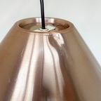 Vintage Koperkleurige Hanglamp Met Geperforeerde Kap thumbnail 6