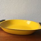 Grote Vintage Emaille Cathrineholm Braadslede / Schaal thumbnail 4