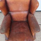 Vintage Schaapsleren Fauteuil Met Karakter thumbnail 4