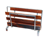Vintage Lectuurbak Hout Chrome thumbnail 2