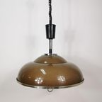Vintage, Space-Age Hanglamp, Plafondlamp, Ufo Lamp Bruin thumbnail 3