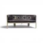 Bz49 Sofa By Hans Ell For 't Spectrum / 1970 / Dark Brown Leather thumbnail 7