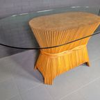 Mcguire Sheaf Of Wheat Bamboo Dining Table, Usa 1980S thumbnail 7