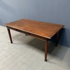 Vintage Teakhouten Koloniale Eettafel Met Lade thumbnail 15