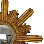 Houten Sunburst Spiegel Butler Zonnespiegel Bol Glas Heksenspiegel Sixties thumbnail 9