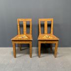 Set Van Twee Beschilderde Zweedse Stoelen Prijs/Set thumbnail 5