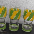 Vintage Limonadeglazen Met Strepen 3X thumbnail 4