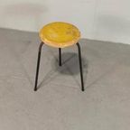 Vintage Industriëlle Kruk, Geel thumbnail 11