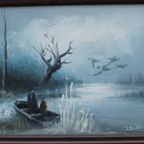 Jan Koning - Roeiboot In Winters Tafreel thumbnail 6