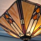 Tifanny Stijl Vintage Zeshoekige Plafondlamp Art Deco thumbnail 2