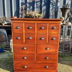 Teakhouten Ladenkast Apothekerskast thumbnail 1