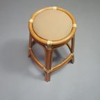 3 X Bamboo Stool With Leather Laces / 70S. thumbnail 10