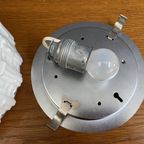 White Glass Ceiling Lamp By Peil & Putzler thumbnail 12