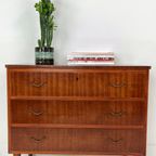 Scandinavisch Vintage Teak Fineren Ladekast Killafors thumbnail 11