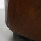 Set Van 2 Unieke En Comfortabele Bruine Rundleren Aviator Design Fauteuils/ Armchairs thumbnail 15