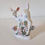 Jaren 60 Vintage Beeldje Hertje Bambi Porselein Beeld thumbnail 4