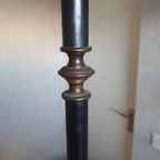 Klassiek - Vloerlamp - Staande Lamp - Met Leder Omkleed -1950 thumbnail 13