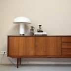 Vintage Houten Dressoir / Sideboard Met 2 Deurtjes En 3 Lades thumbnail 3