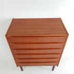 Vintage Teakhouten Deense Ladekast | Chestdrawer Danish Teak thumbnail 6