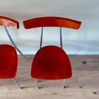 5X Italiaans Vintage Eetkamerstoelen Bonaldo thumbnail 4