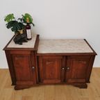Vintage Tv Meubel, Dressoir Sideboard Met Marmer Blad 712 thumbnail 2