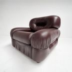 Italiaanse Lederen Fauteuil In De Stijl Van Sapporo, 1970's thumbnail 13