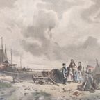 Clerman - Lithografie - Scheveningen Ca. 1830 thumbnail 4