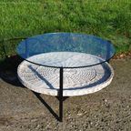 Salontafel Met Rotan Mand En Glazen Blad thumbnail 11