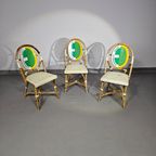 3 X Gasparucci Italo Ecc Antwerpen Tennis Chairs 1980s thumbnail 4
