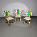 3 X Gasparucci Italo Ecc Antwerpen Tennis Chairs 1980S thumbnail 4