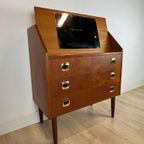 Charmante Deense Secretaire Cq Kaptafel, 1960'S thumbnail 3