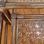 Vintage Manou Bamboe Nest Tafeltjes Mimi Set Jaren 70. thumbnail 5
