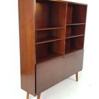 Vintage Palissander Kast | Wandkast Klep Boekenplanken thumbnail 12